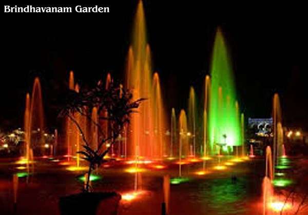 Brindavan Gardens, Mysore - Karthi Travels® | Vellore - Mysore, Wayanad & Ooty Tour