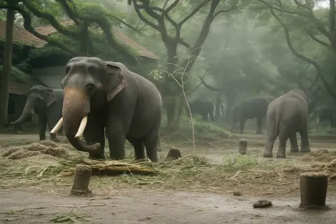 Plan your trip to Kodanad Elephant Training Centre in Athirappilly with Karthi Travels® - View 4