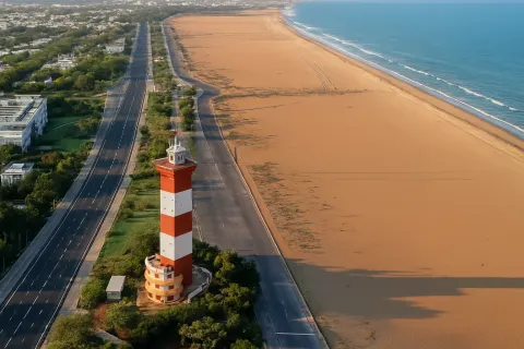 Plan your trip to Marina Beach in Chennai with Karthi Travels® - View 3