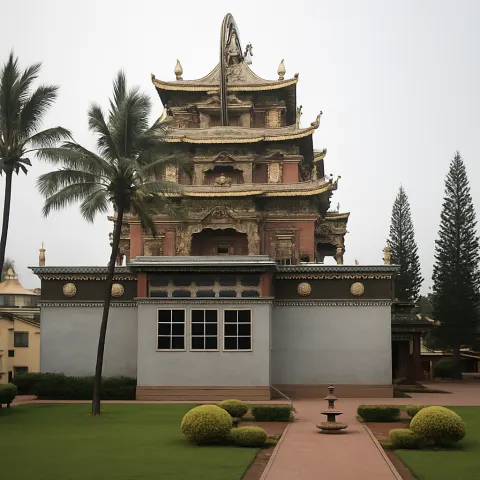 Namdroling Monastery (Golden Temple) in Coorg