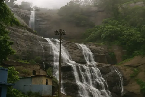 Main Falls (Peraruvi) in Courtallam - tourist attraction to visit with Karthi Travels