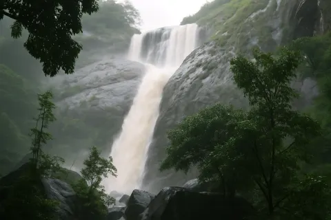 Plan your trip to Palaruvi Falls in Courtallam with Karthi Travels® - View 2