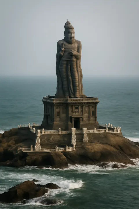 Visit Thiruvalluvar Statue in Kanyakumari, Tamil Nadu - Tourist attraction with Karthi Travels