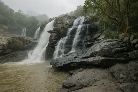 Thoovanam Waterfalls in Munnar