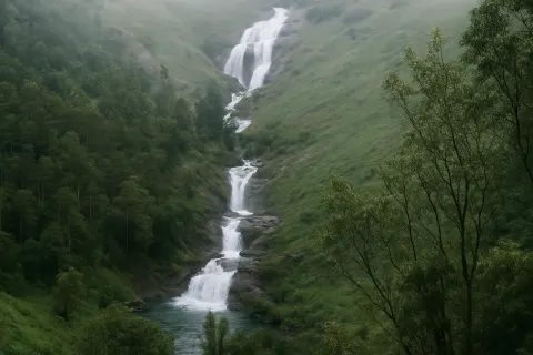 Plan your trip to Palozhukum Para Waterfalls in Vagamon with Karthi Travels® - View 2