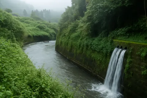 Vellamalai Tunnel River in Valparai