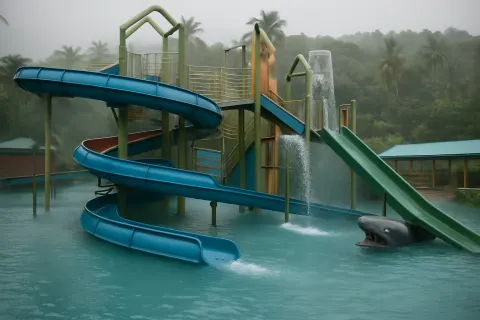Happyland Water Theme & Amusement Park in Varkala - tourist attraction to visit with Karthi Travels