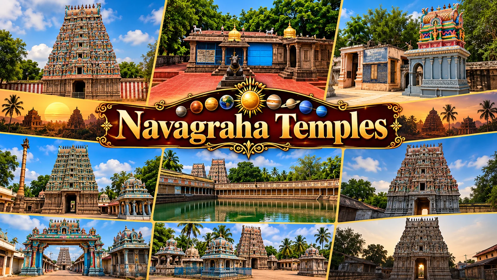 Dindigul to Navagraha Temples 2 day tour package by Karthi Travels, rated 4.9 stars