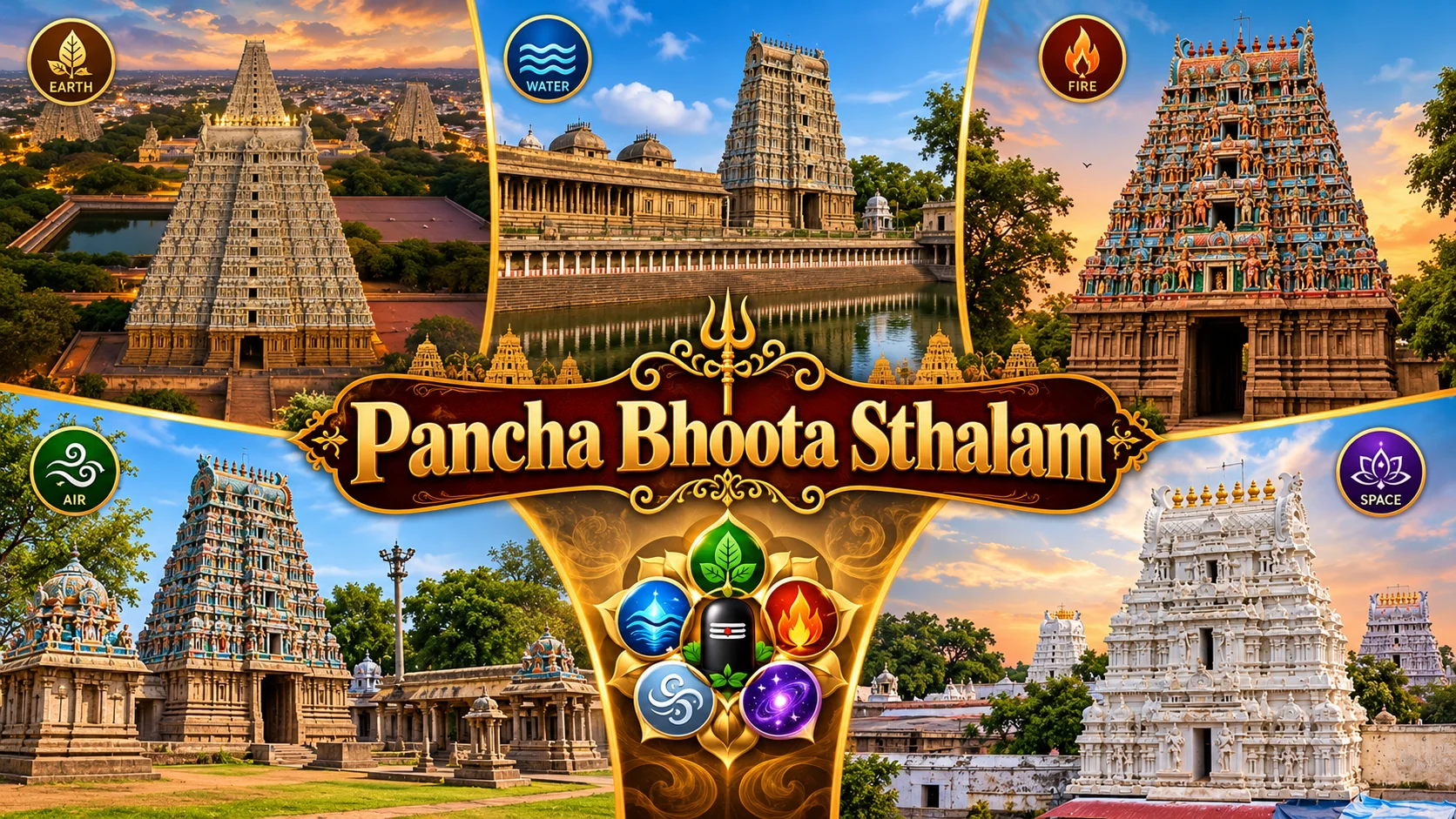 Ambur to Pancha Bhoota Temples 3 day tour package by Karthi Travels, rated 4.8 stars